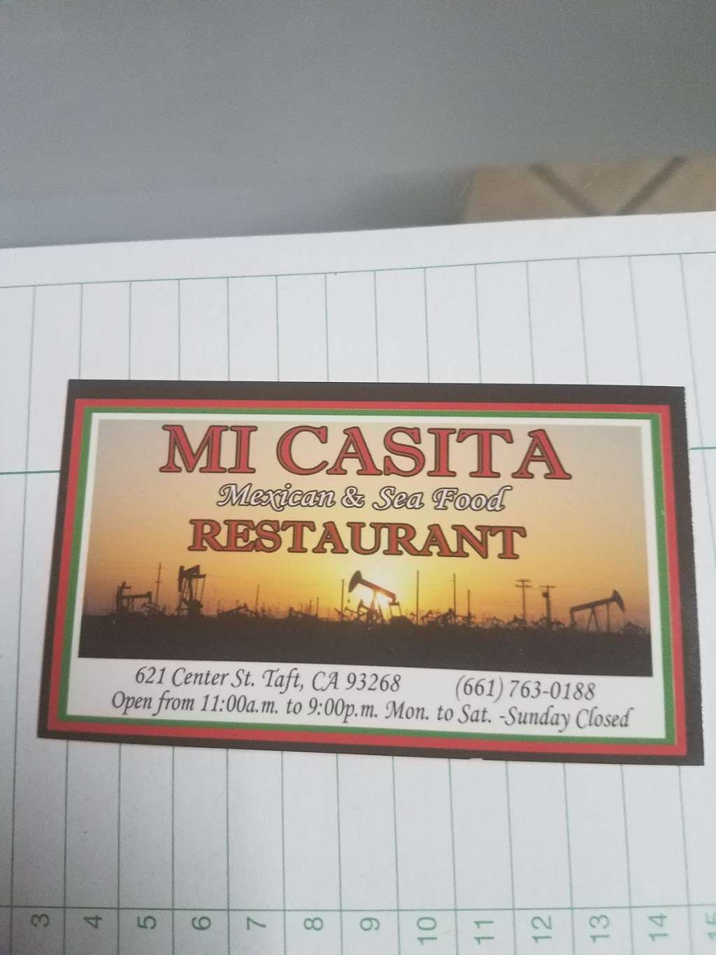 Mi Casita | 621 Center St, Taft, CA 93268, USA | Phone: (661) 763-0188