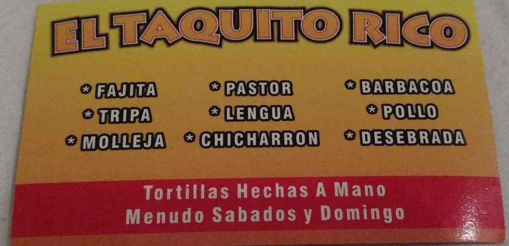 El Taquito Rico | 17803 Pearland Sites Rd, Pearland, TX 77584 | Phone: (281) 713-1805