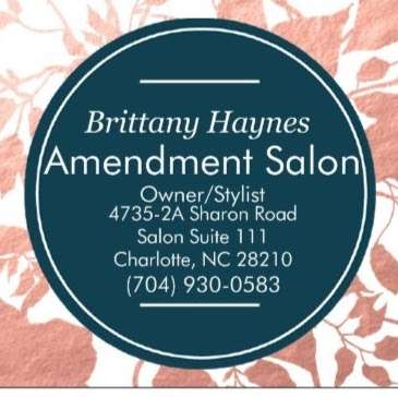 Amendment Salon | 4735 Sharon Rd suite 2a, Charlotte, NC 28210 | Phone: (704) 930-0583