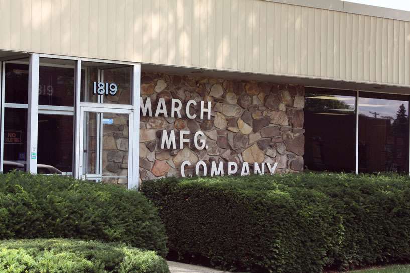 March Manufacturing Inc. | 1819 Pickwick Ave, Glenview, IL 60026, USA | Phone: (847) 725-0580