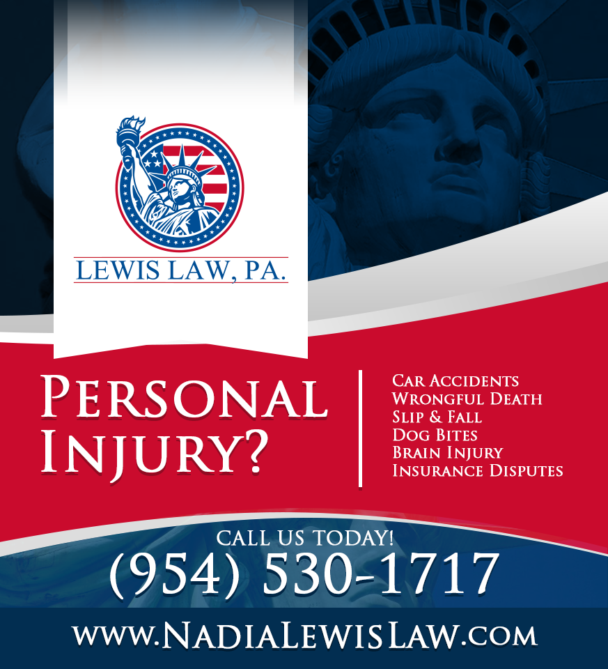 Lewis Law, P.A. | 6055 W Commercial Blvd, Tamarac, FL 33319 | Phone: (954) 530-1717