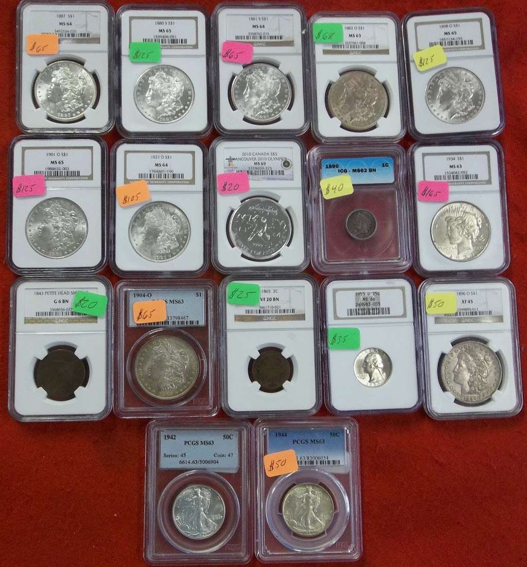 Surfside Coins | 5604 S Ridgewood Ave, Port Orange, FL 32127, USA | Phone: (386) 299-4122