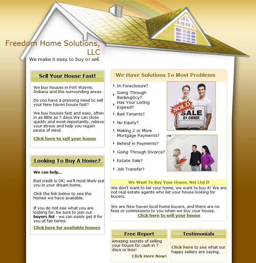 Freedom Home Solutions, LLC | 2704 Cherokee Run, New Haven, IN 46774, USA | Phone: (260) 341-3517