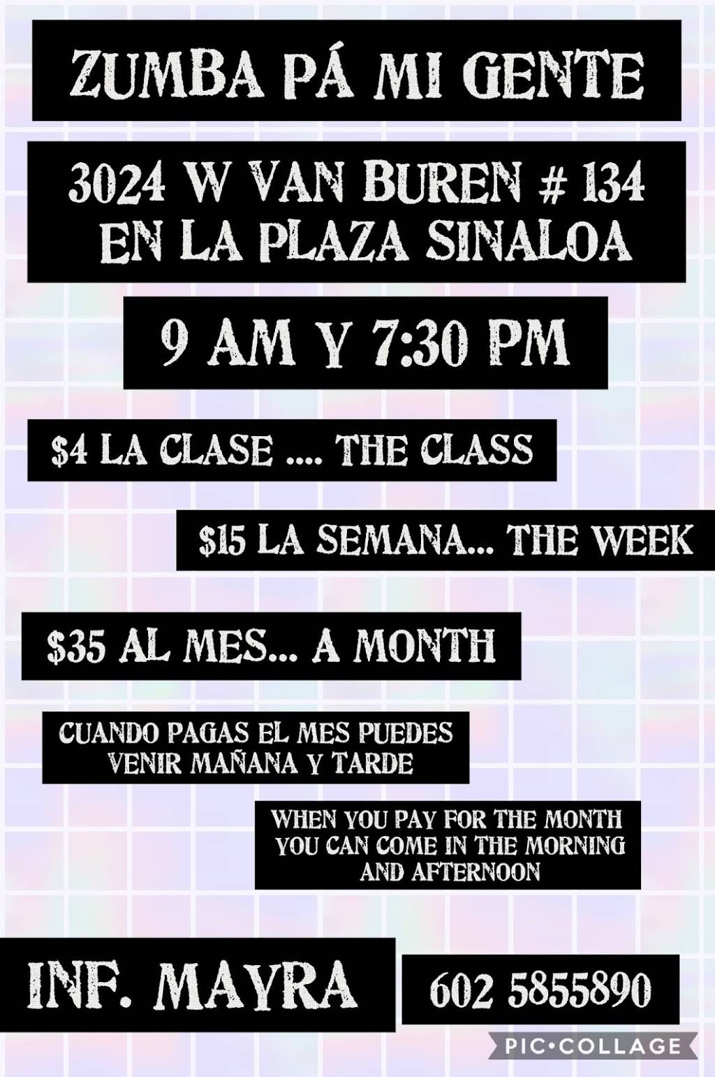 Zumba Pa Mi Gente | 3020-3024, W Van Buren St, Phoenix, AZ 85009 | Phone: (602) 585-5890