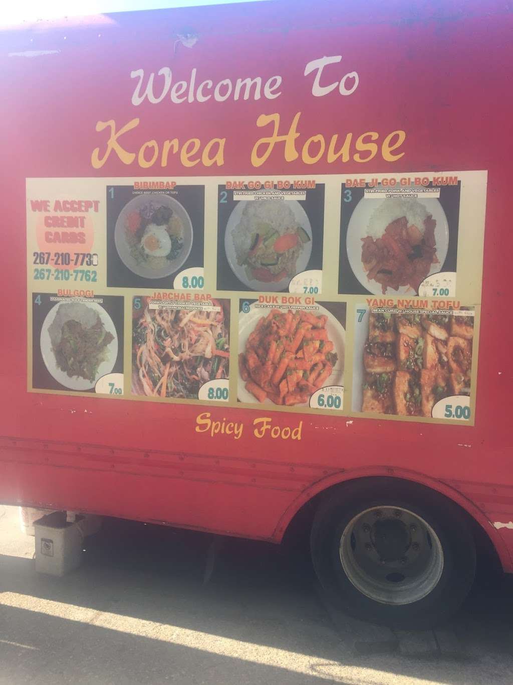 Korea house food truck | 1301 W Norris St, Philadelphia, PA 19122, USA | Phone: (267) 210-7762