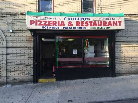 Carlitos Pizzeria Restaurant | 2 Spruce St, Yonkers, NY 10701, USA | Phone: (914) 423-0444