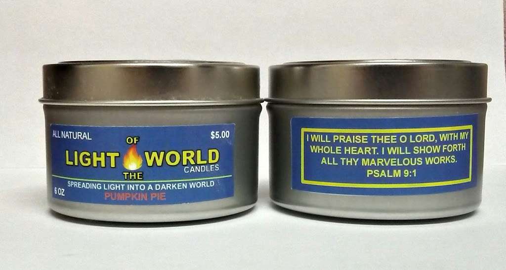 Light of the World Candles | 1799 North, County Rd 19A Apartment M4, Eustis, FL 32726, USA | Phone: (352) 360-5969