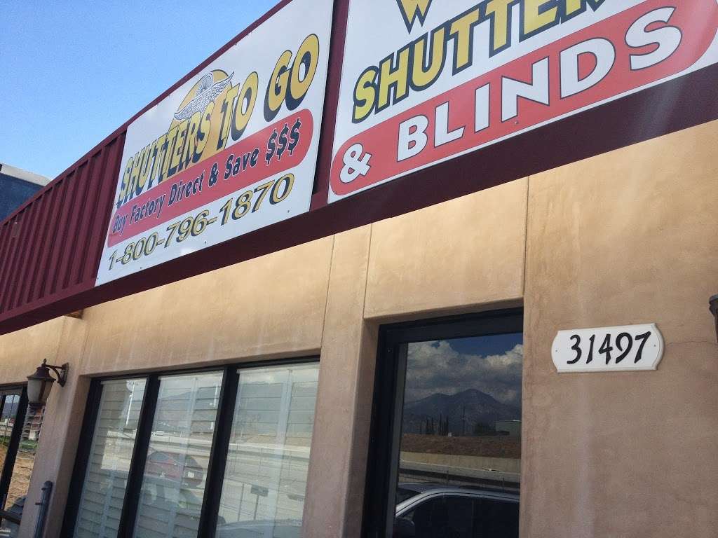 Shutters To Go | 1500 Crafton Ave #118, Redlands, CA 92374, USA | Phone: (909) 794-6000