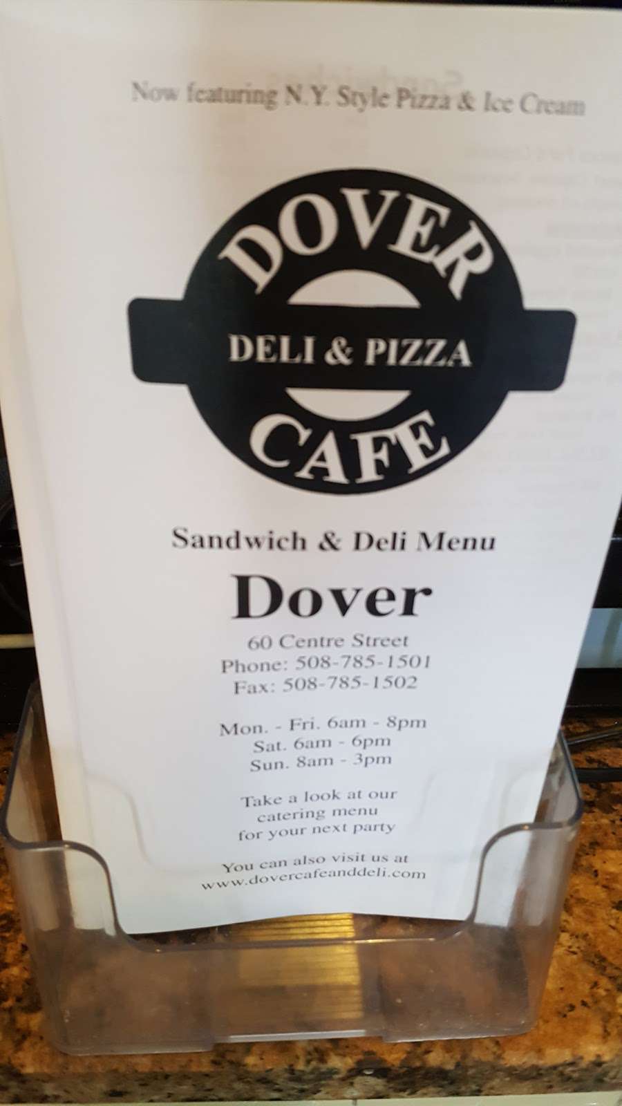Dover Cafe & Deli | 60 Centre St, Dover, MA 02030, USA | Phone: (508) 785-1501