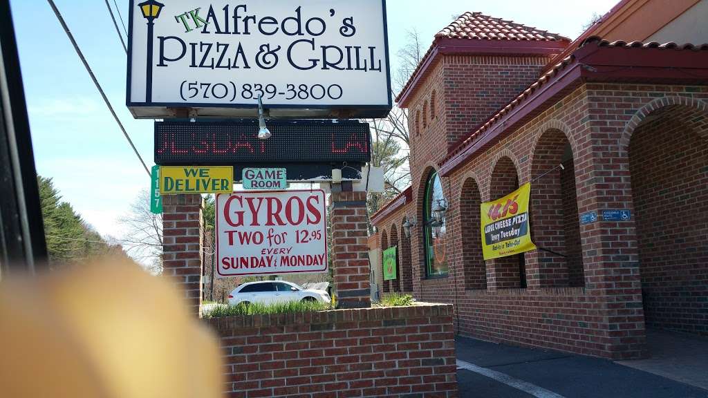 T. K. Alfredos Pizza & Grill | 1157 PA-611, Swiftwater, PA 18370, USA | Phone: (570) 839-3800