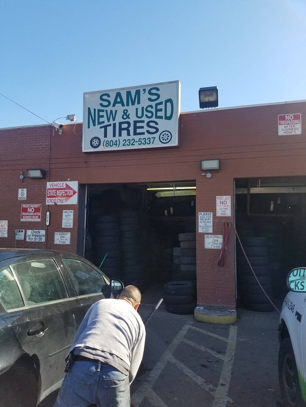 Sams New & Used Tires | 3158 Hull St, Richmond, VA 23224, USA | Phone: (804) 232-5337