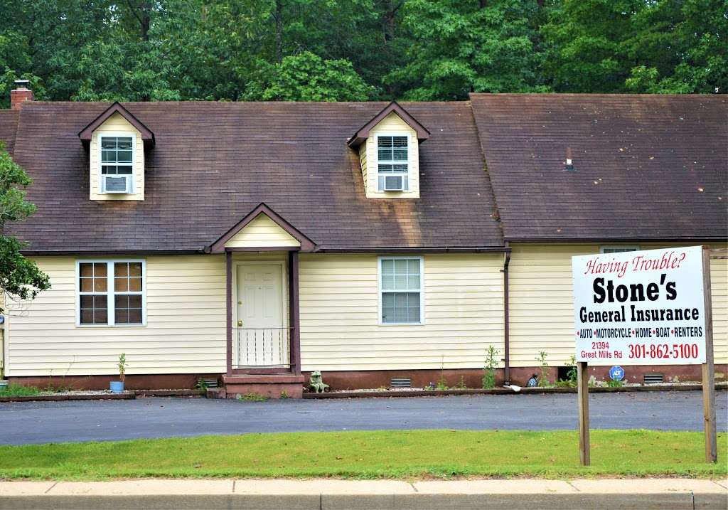 Stones General Insurance | 21394 Great Mills Rd, Lexington Park, MD 20653 | Phone: (301) 862-5100