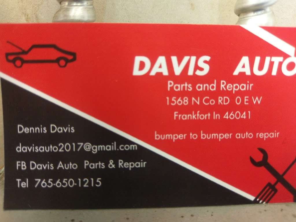 Davis Auto Parts And Repair / Indiana Oxygen Warehouse | 1566 N Co Rd 0 Ew, Frankfort, IN 46041, USA | Phone: (765) 650-1215