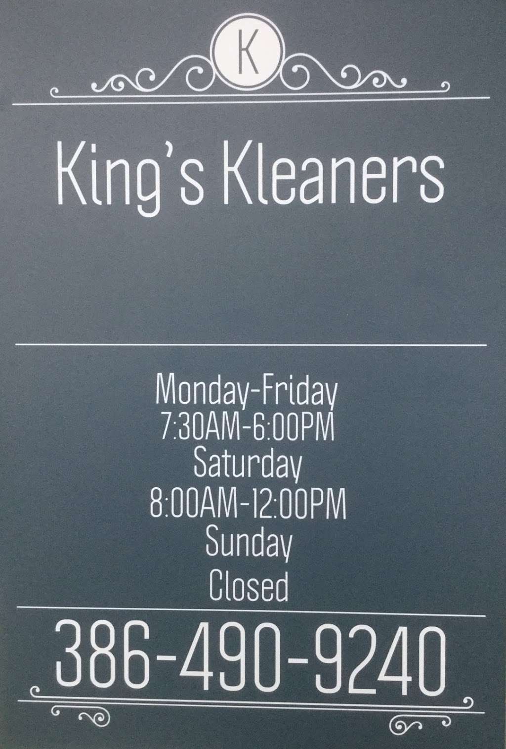 King’s Kleaners | 636 W New York Ave, DeLand, FL 32720, USA | Phone: (386) 747-3360