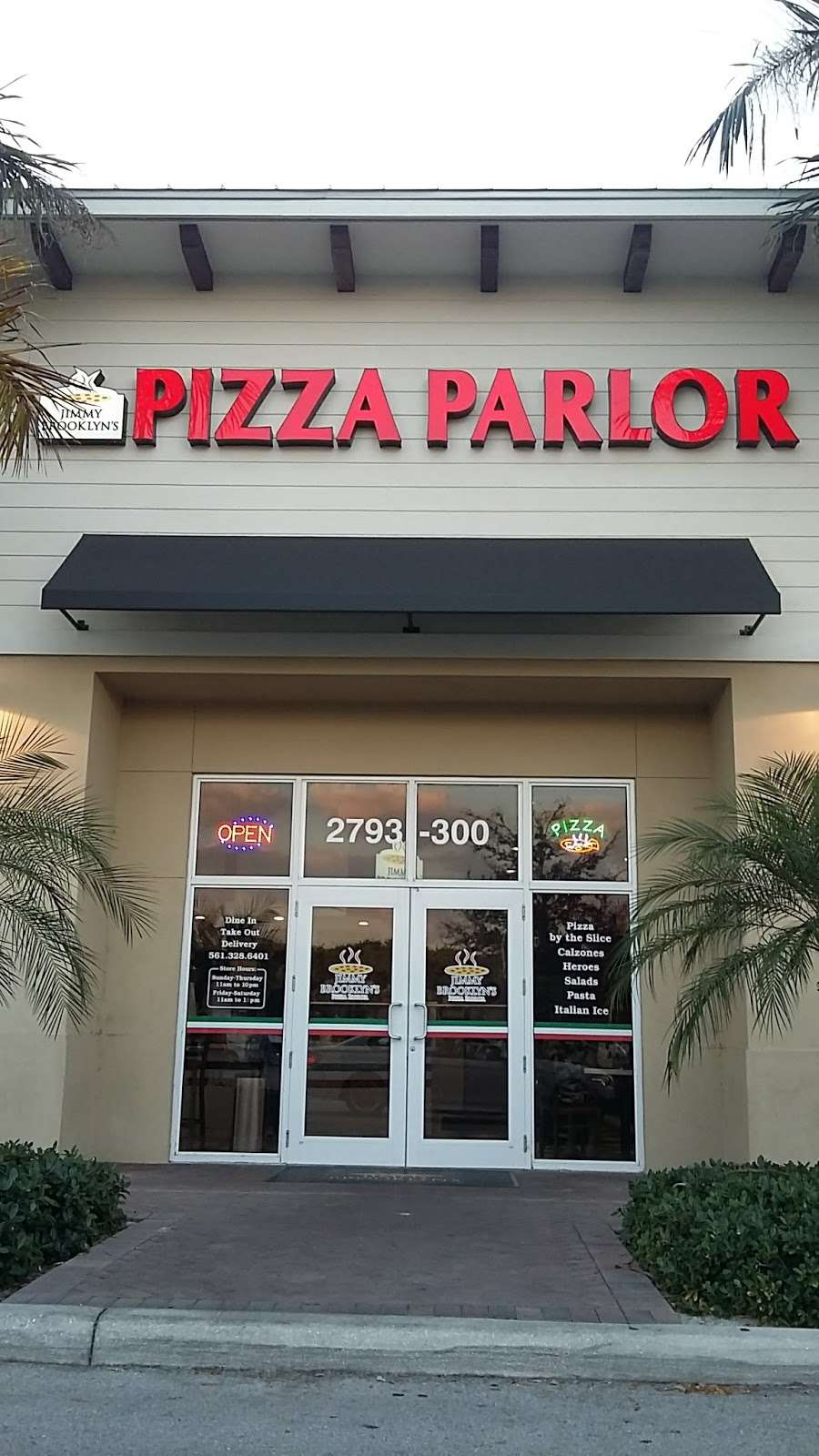 Jimmy Brooklyns Pizzas Parlor | 2793 S, FL-7 Suite 300, Wellington, FL 33414, USA | Phone: (561) 328-6401