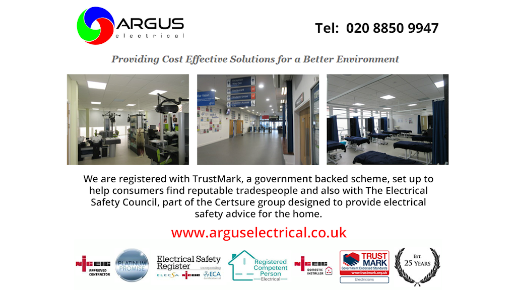 Argus Electrical Services Ltd | 150 Avery Hill Rd, London SE9 2EY, UK | Phone: 020 8850 9947