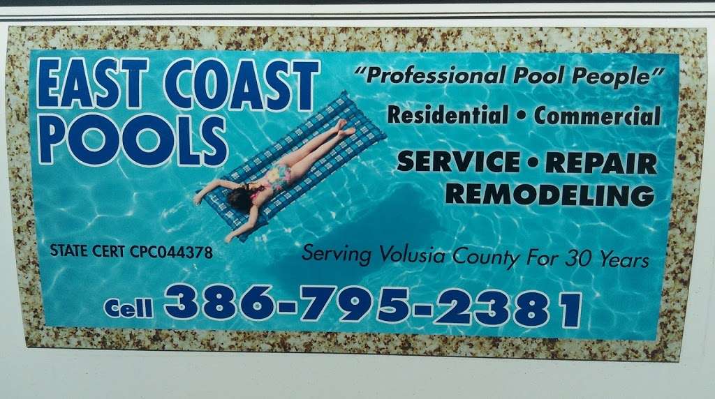East Coast Pools-Licensed | 823 Hudson Ln, Port Orange, FL 32129, USA | Phone: (386) 795-2381
