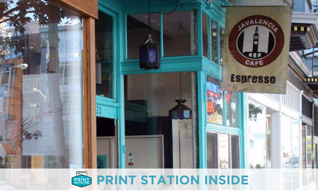 PrintWithMe Print Kiosk at Javalencia Cafe - Valencia Street | 920 Valencia St, San Francisco, CA 94110, USA | Phone: (773) 797-2118
