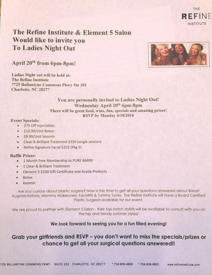 The Refine Institute | 7725 Ballantyne Commons Pkwy #101, Charlotte, NC 28277, USA | Phone: (704) 909-4800