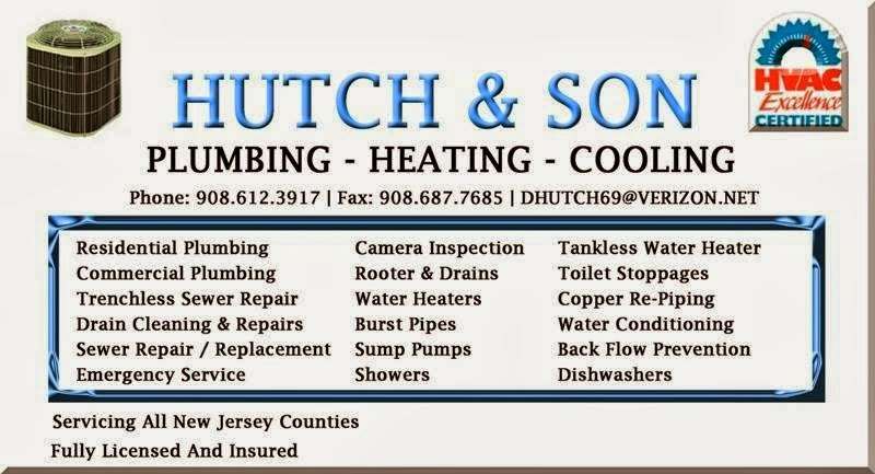 Hutch & Son: Heating and Cooling | 155 Washington Ave, Union, NJ 07083, USA | Phone: (908) 612-3917