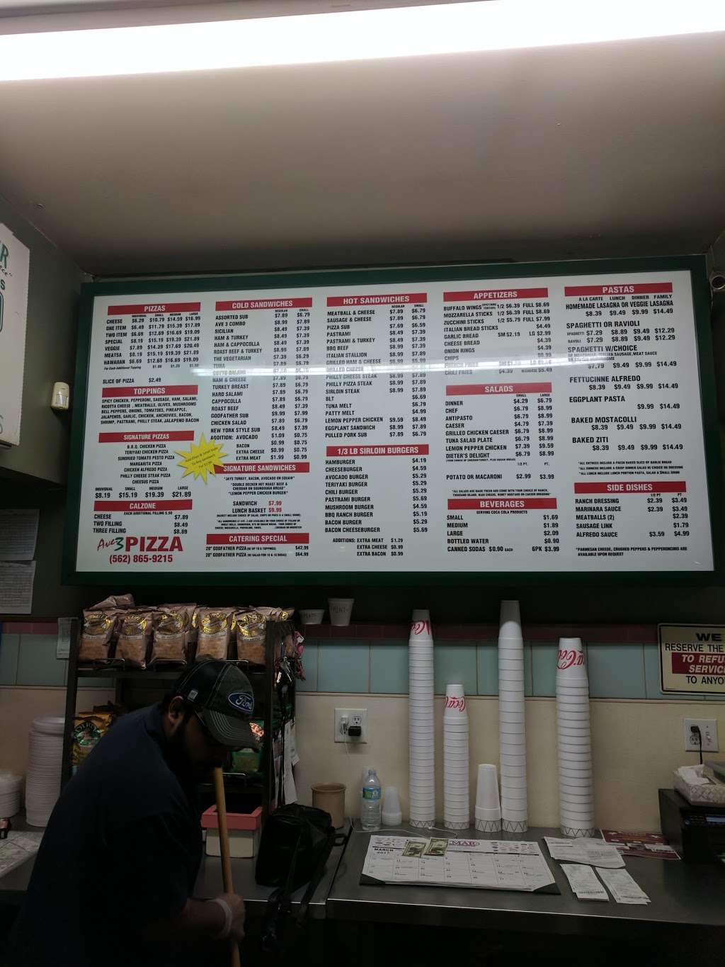 Avenue 3 Pizza Subs & Catering | 12612 South St, Cerritos, CA 90703, USA | Phone: (562) 865-9215