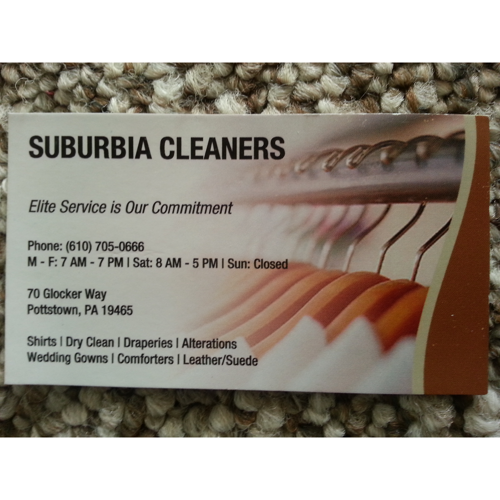 Suburbia Family Cleaners Inc. | 70 Glocker Way, Pottstown, PA 19465, USA | Phone: (610) 705-0666