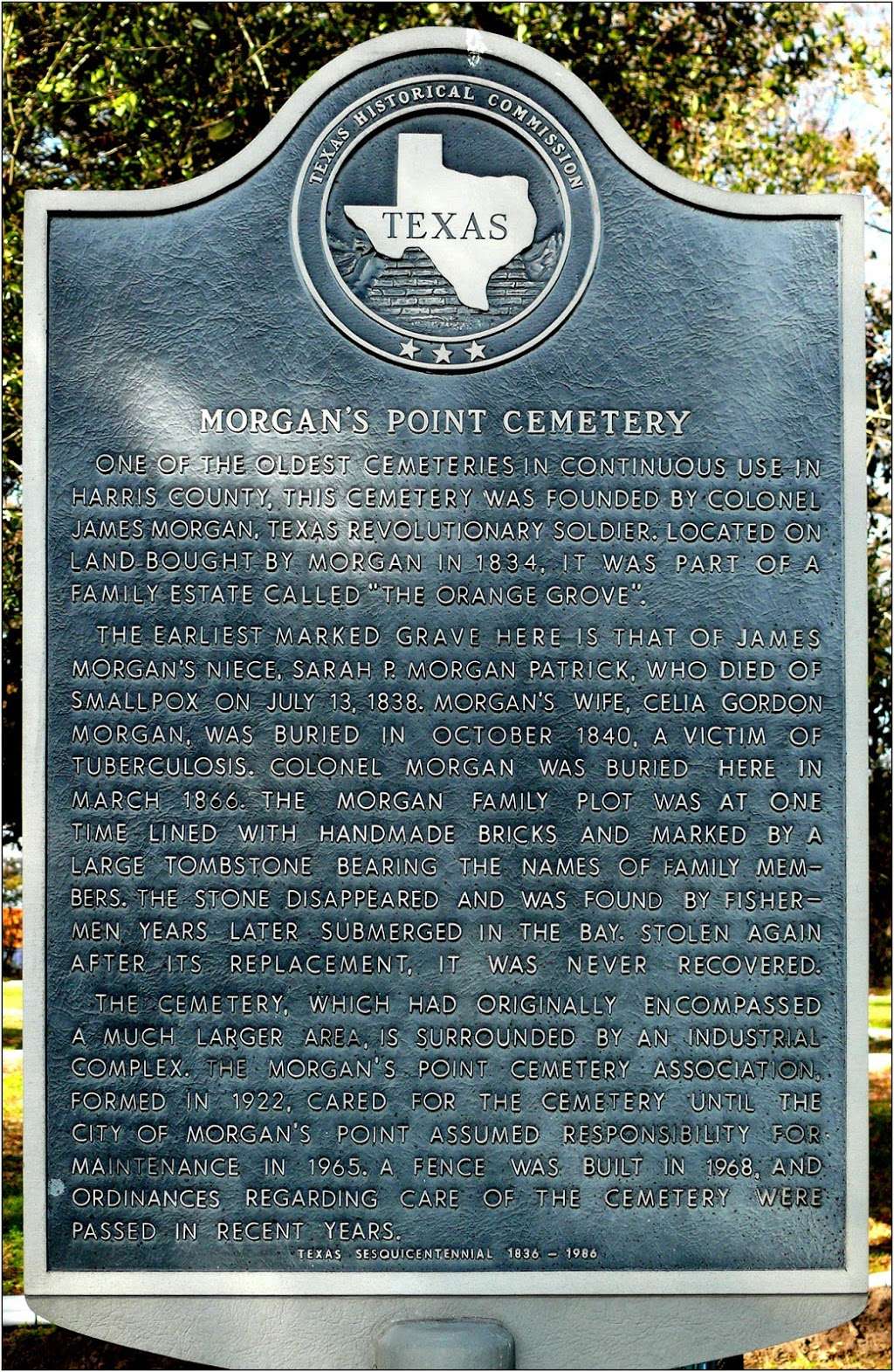 Morgans Point Cemetery | George Altvater Blvd, La Porte, TX 77571, USA