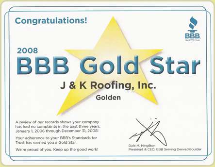 J & K Roofing Inc | 13000 W 43rd Dr, Golden, CO 80403 | Phone: (303) 425-7531