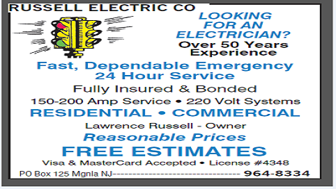 Russell Electric Co. | 435 W Lincoln Ave, Magnolia, NJ 08049, USA | Phone: (856) 964-8334