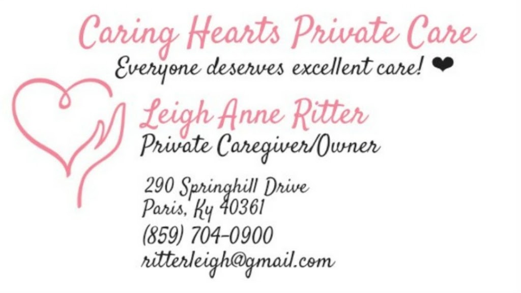 Caring Hearts Sr Care ❤❤❤ | 290 Springhill Dr, Paris, KY 40361, USA | Phone: (859) 704-0900