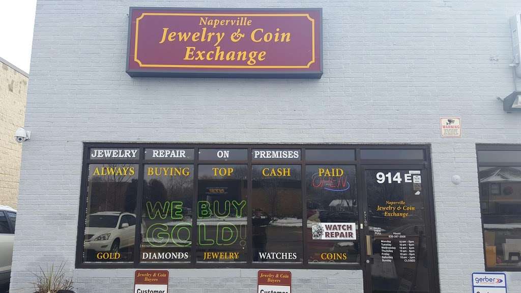Naperville Jewelery & Coin Exchange | 914 E Ogden Ave, Naperville, IL 60563, USA | Phone: (630) 357-2928