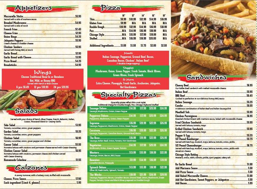 Ambrogis Pizza | 107 Valley Dr h, Elburn, IL 60119 | Phone: (630) 365-2777