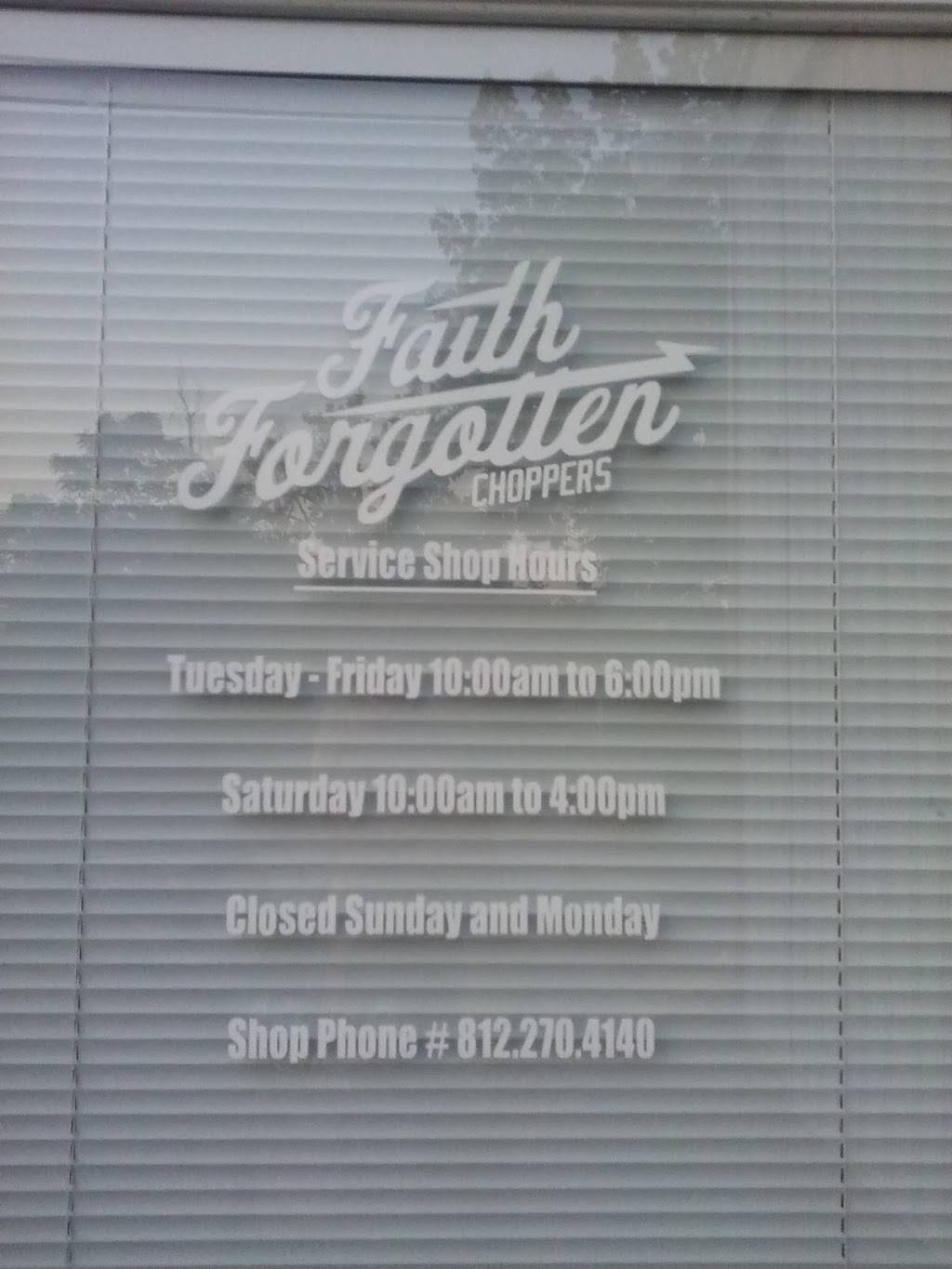 Faith Forgotten Choppers | 1812 Corydon Pike, New Albany, IN 47150, USA | Phone: (812) 270-4140