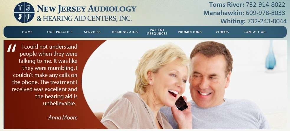 New Jersey Audiology & Hearing Aid Centers, Inc | 61 Lacey Rd, Whiting, NJ 08759, USA | Phone: (732) 243-8044