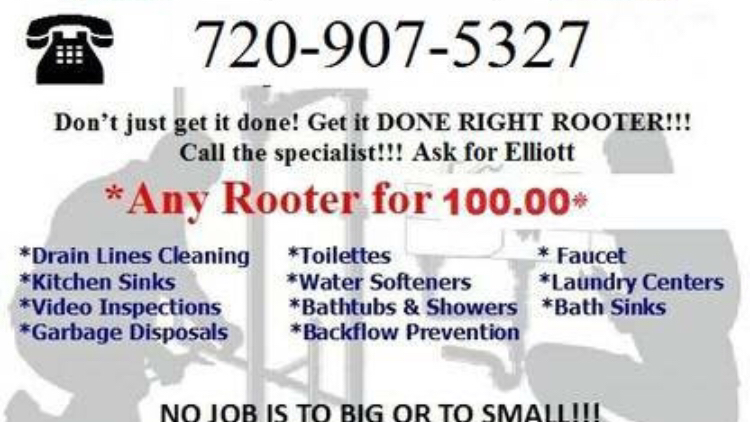 All Pro Rooter llc. Plumbing services | 2569 S Ensenada Way, Aurora, CO 80013, USA | Phone: (720) 907-5327