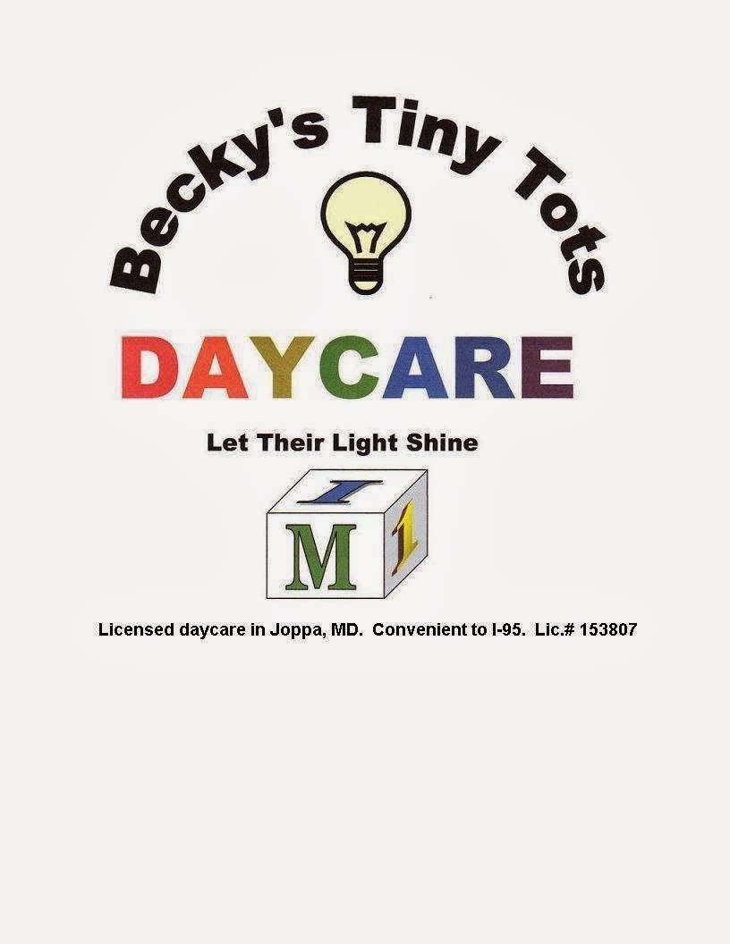 Beckys Tiny Tots Daycare | 223 Powdersby Rd, Joppa, MD 21085, USA | Phone: (410) 510-7347