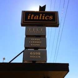 Italics Tile & Stone | 6598 Hollis St, Emeryville, CA 94608, USA | Phone: (510) 547-1872