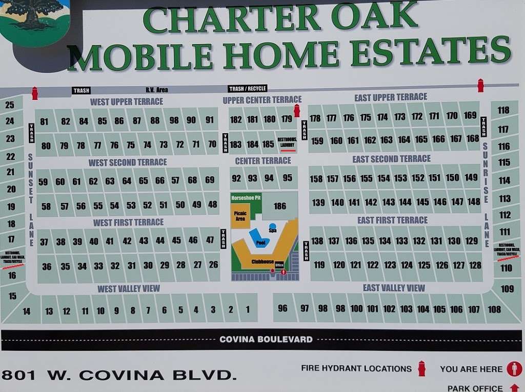 Charter Oak Mobile Home Estates | 801 W Covina Blvd, San Dimas, CA 91773, USA | Phone: (909) 599-2939