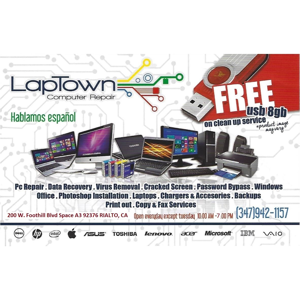 LapTown CA | 200 W Foothill Blvd Space A3, Rialto, CA 92376 | Phone: (347) 942-1157