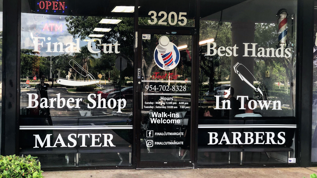 Final Cut Barber Shop | 3205 FL-7, Margate, FL 33063 | Phone: (954) 702-8328