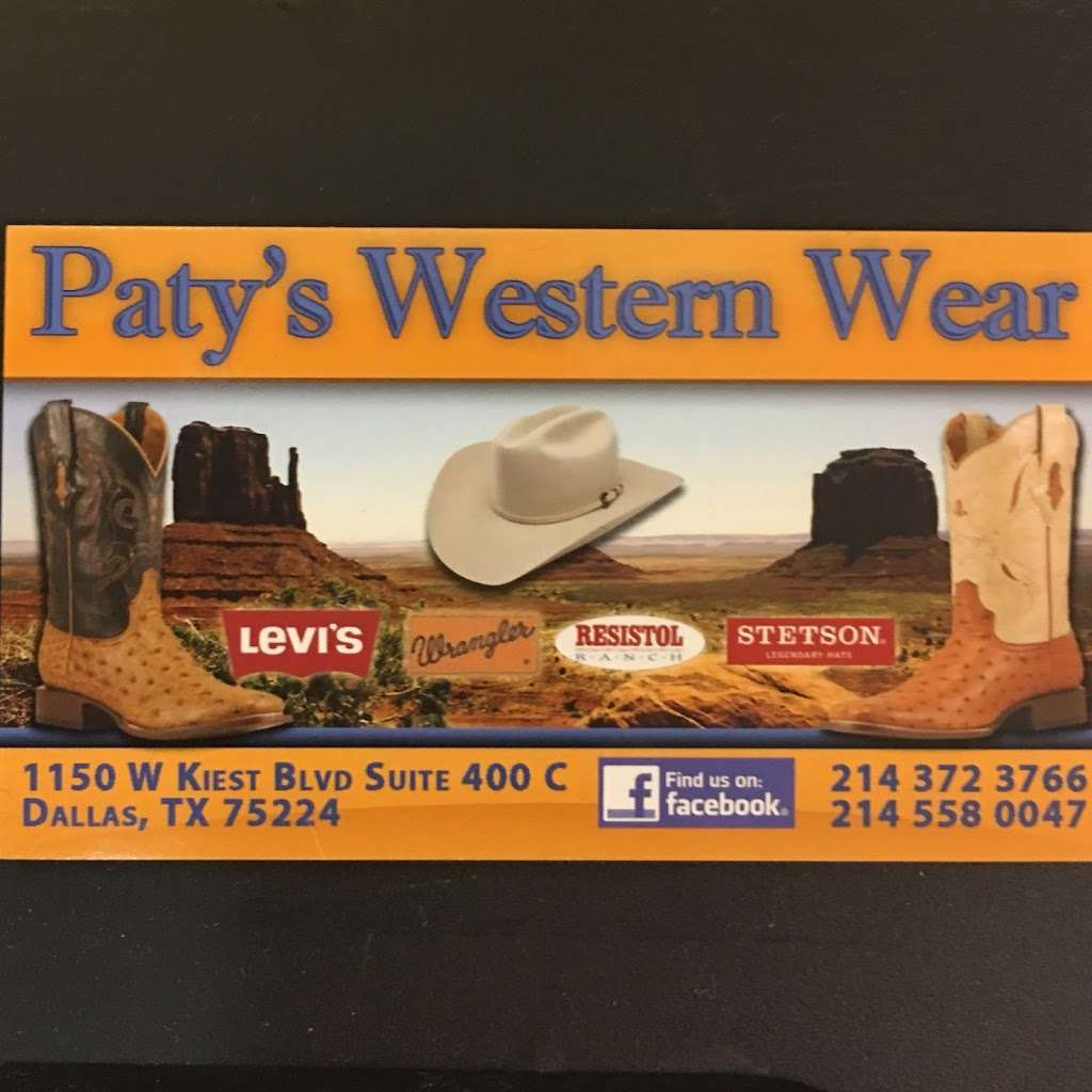 Patys Western Wear | 1150 W Kiest Blvd, Dallas, TX 75224, USA | Phone: (214) 372-3766