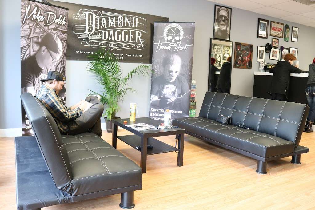 Diamond Dagger Tattoo Studio | 8894 Fort Smallwood Rd #9a, Pasadena, MD 21122, USA | Phone: (443) 817-2272