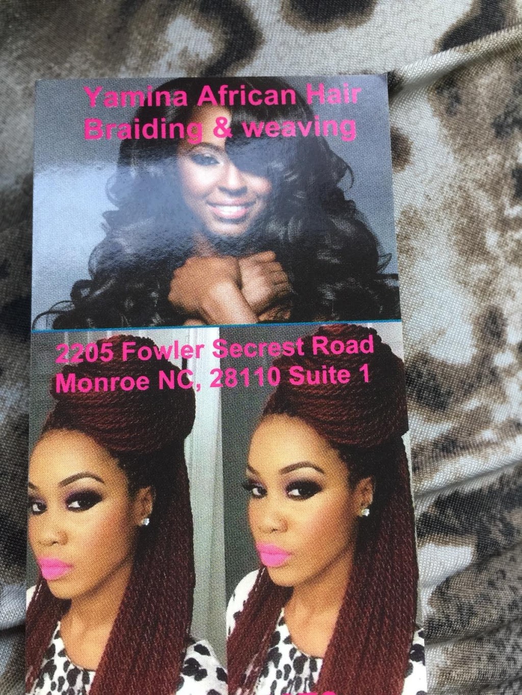 Yamina African Hair Braiding | 2205 Fowler Secrest Rd #1, Monroe, NC 28110, USA | Phone: (704) 904-5279