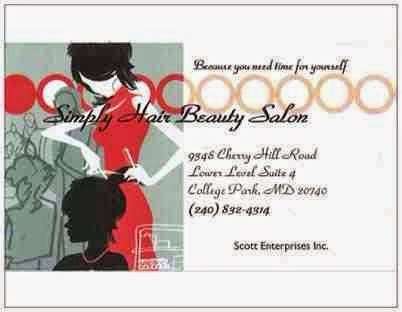 Simply Hair Beauty Salon | 9348 Cherry Hill Rd, College Park, MD 20740, USA | Phone: (240) 832-4314