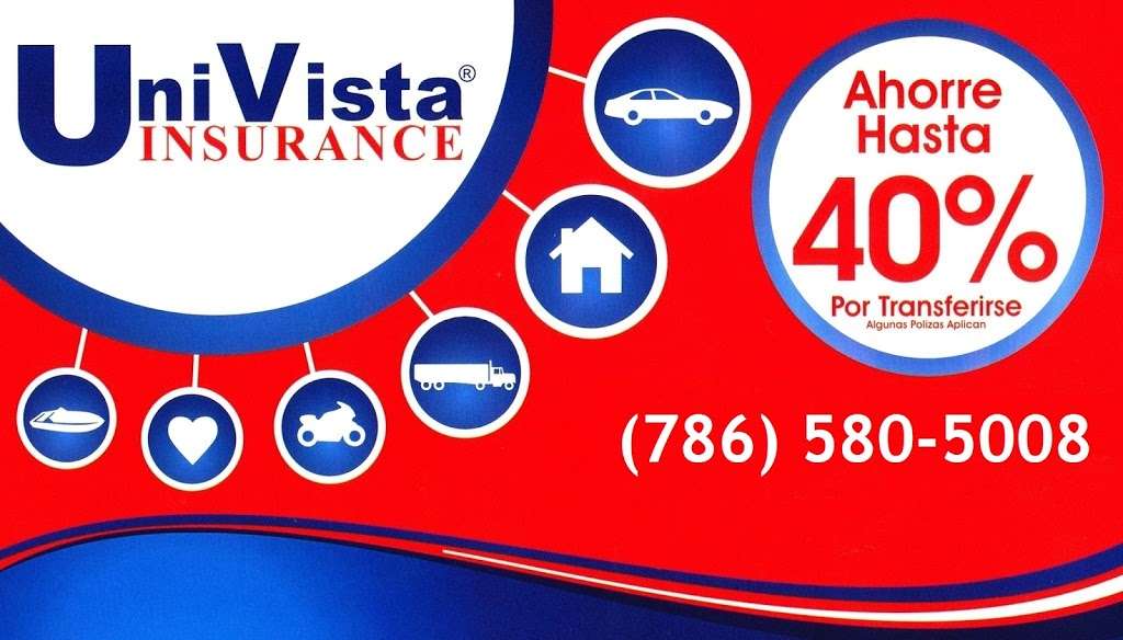 Univista Insurance | 18600 Northwest 87th Avenue Suite 119 Suite 119, Hialeah, FL 33015, USA | Phone: (786) 580-5008