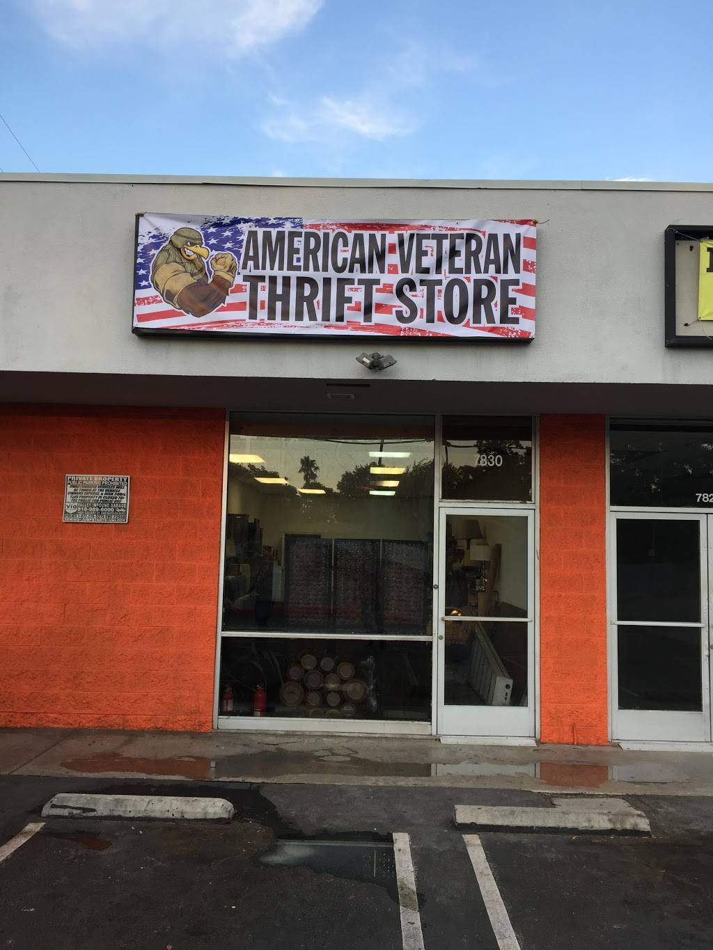 American Veteran Thrift Store | 7830 Balboa Blvd, Van Nuys, CA 91406, USA | Phone: (818) 912-5423