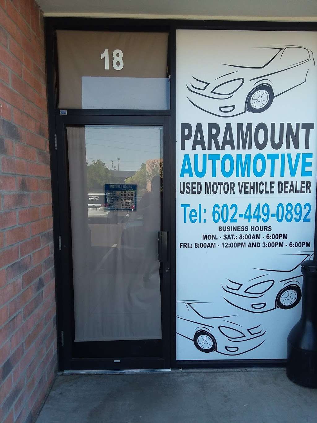 Paramount Automotive LLC | 3702 E Roeser Rd #18, Phoenix, AZ 85040, USA | Phone: (602) 449-0892