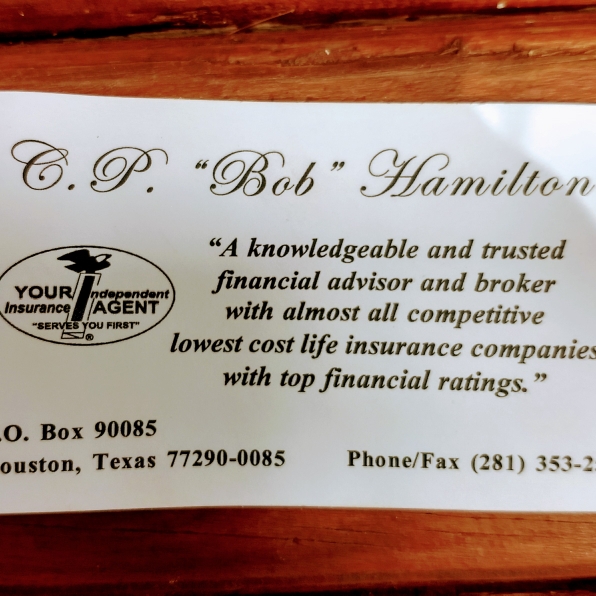 C P Bob Hamilton Insurance | 6134, 19626 Enchanted Oaks Dr, Spring, TX 77388 | Phone: (281) 353-2507