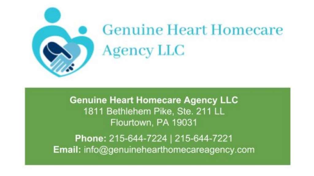 Genuine Heart Homecare Agency LLC | 1811 Bethlehem Pike #211b, Flourtown, PA 19031, USA | Phone: (215) 644-7224