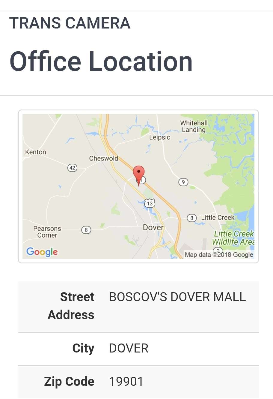 Trans Camera | inside Boscov’s, 1365 N Dupont Hwy, Dover, DE 19901 | Phone: (302) 734-9210